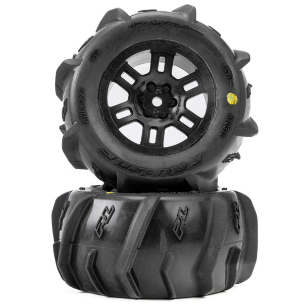 Pro-Line PRO1031210 1/16 Dumont F/R MT Tires Black Split Six (2): ARRMA MINI KRATON