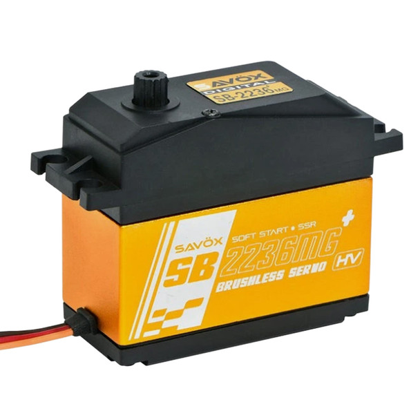 Savox SB-2236MG PLUS High Voltage Brushless Digital Servo 0.13sec / 555oz @ 7.4V