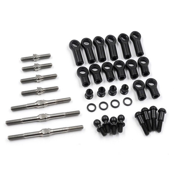 Yeah Racing TAGF-005SV 64 Titanium Turnbuckle & Steering Tie-Rod Set for Tamiya GF-02