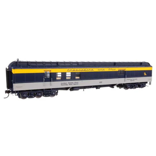 Walthers 920-17414 70' Heavyweight RPO-Baggage Car Chesapeake & Ohio #83 HO Scale