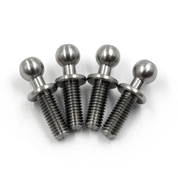 Yeah Racing YA-0771SV High Precision 64 Titanium Ball Stud 4.3mm x 8mm (4Pcs)