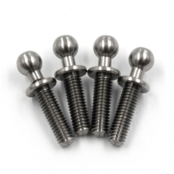Yeah Racing YA-0772SV High Precision 64 Titanium Ball Stud 4.3mm x 10mm (4Pcs)