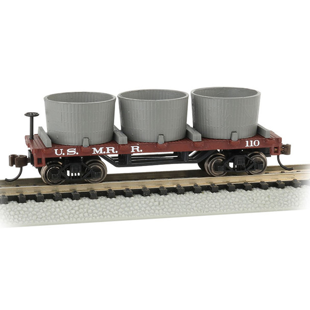 Bachmann 15554 Old-Time Water Tank Car - U.S. Military RR - Freight Car N Scale
