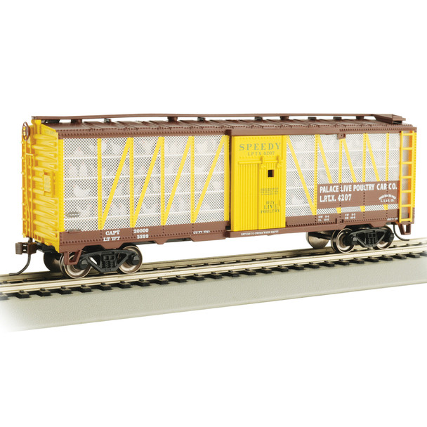 Bachmann 15903 Palace Live Poultry Car Co. #4207 (Speedy w/Chickens) Freight Car HO Scale