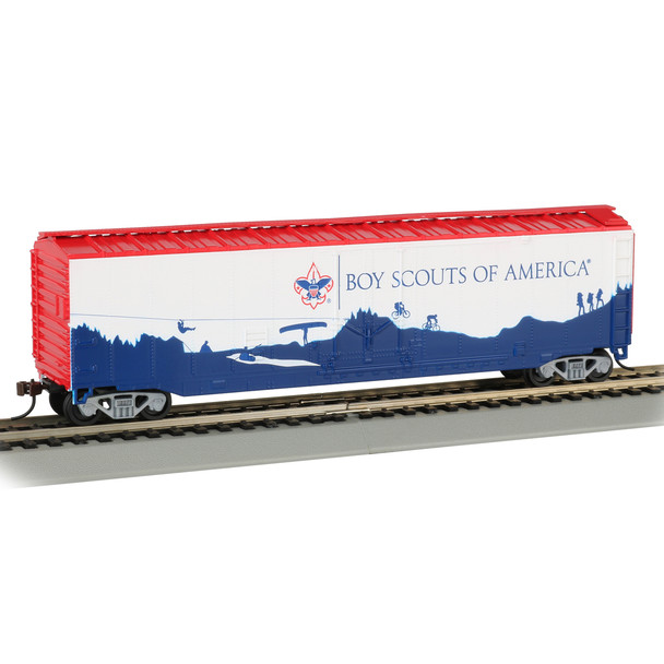 Bachmann 18013 50' Plug Door Box Car - BSA® - Adventure Landscape HO Scale