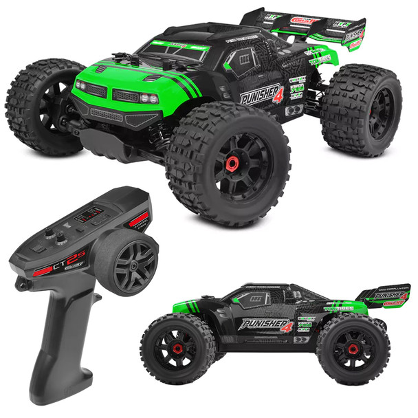 Corally C-00292-G 1/10 Punisher 4 - RTR Brushless Power 4S Monster Truck - Green
