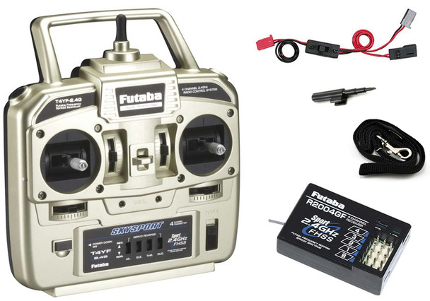Futaba 4YF 4-Channel 2.4GHz FHSS Radio System w/ R2004GF Receiver FUTK4200