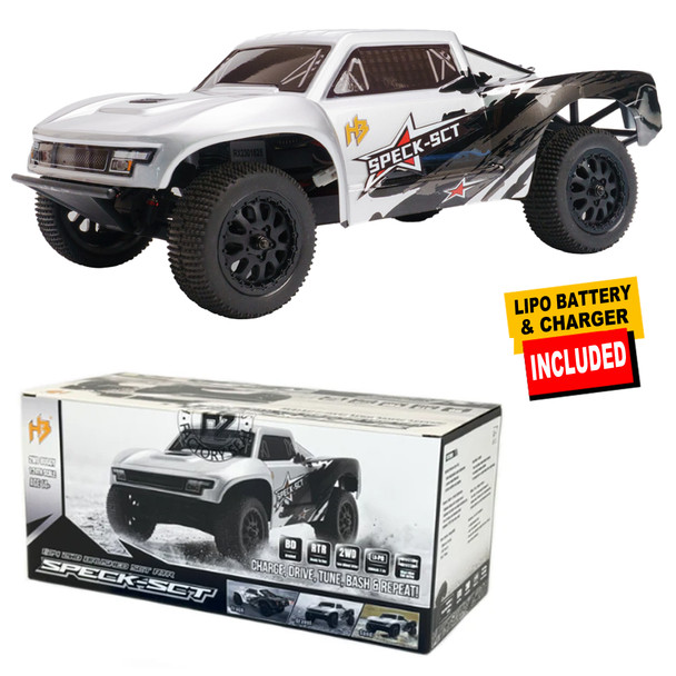 HobbyPlus HBP2410270-SR 1/24 2WD SPECK-SCT Brushed Short Course Truck Silver