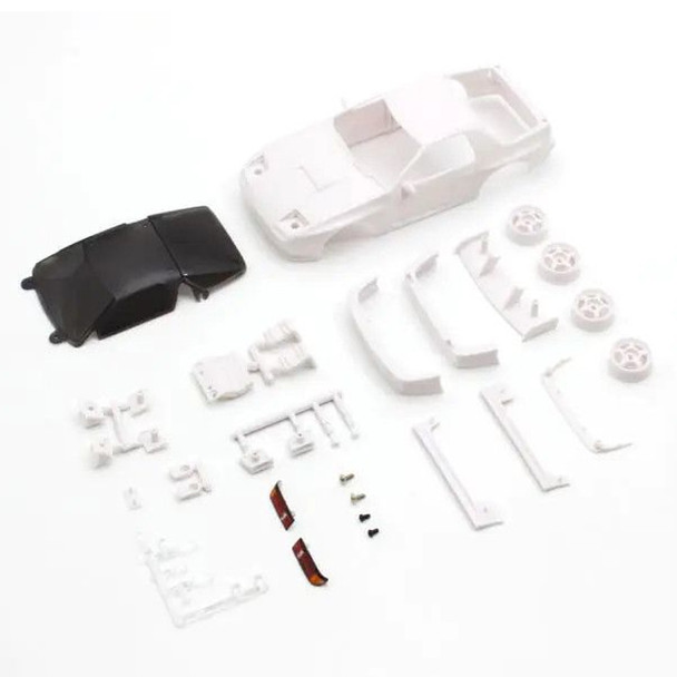 Kyosho MZN213 MAZDA SAVANNA RX-7 FC3S White Body set w/ Rims for Mini-Z