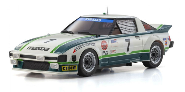 Kyosho MZP161GR ASC MR04N-MM2 Mazda Savanna RX-7 1979 Daytona Winner #7 Mini-Z Body