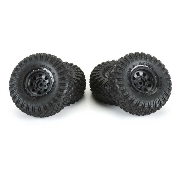 Pro-Line PRO1031910 1/30 Aztek Front/Rear Mounted Black Clobber (4) for Axial SCX30