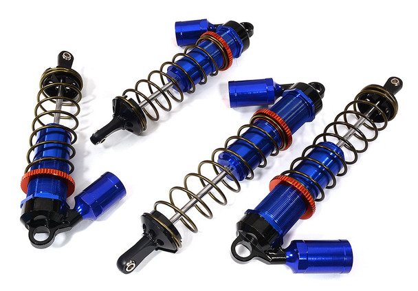 Integy Aluminum Piggyback Shock Set : Arrma 1/8 Kraton 6S BLX C29089BLUE