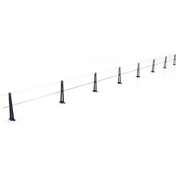Tichy Train Group 8300 Pennsylvania Railroad-Style Pipe Rail Stanchions (30) HO Scale