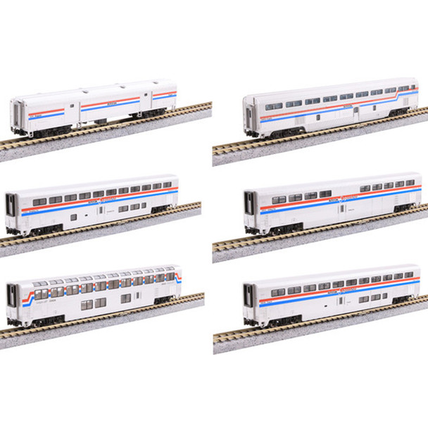 Kato 106-3531 Amtrak Superliner Phase III Passenger Car Set (6-Pack) N Scale