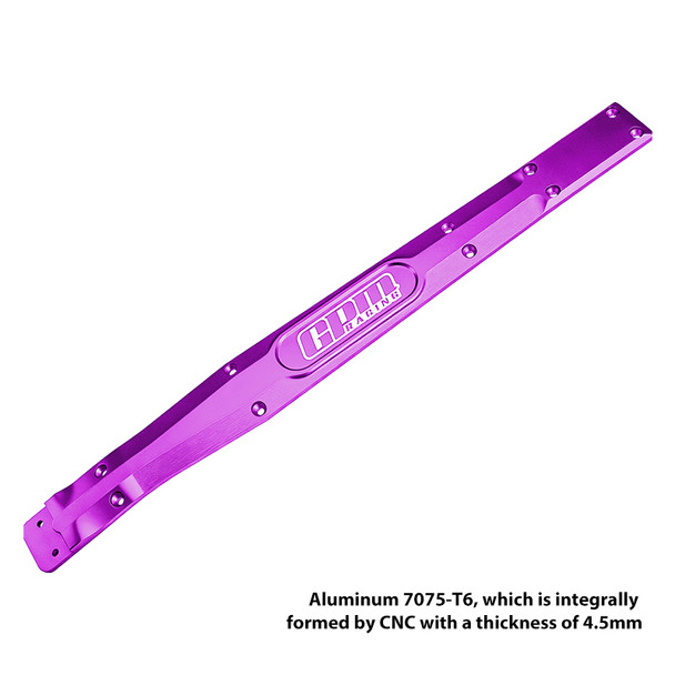 GPM Aluminum Chassis Bash Bar Thick 4.5mm Purple for ARRMA 1/16 Mini Kraton 3S