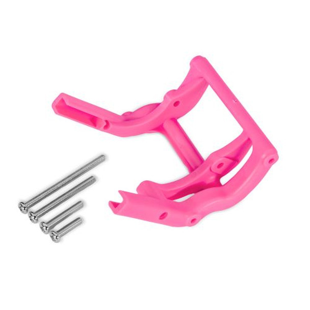 Traxxas 3677-PINK Wheelie Bar Mount & Screws Pink for 2WD Stampede/Rustler