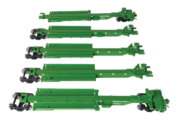 Walthers 910-5263 263' 5-Unit All-Purpose 48' Spine Car RTR Burlington Northern #637501 HO Scale
