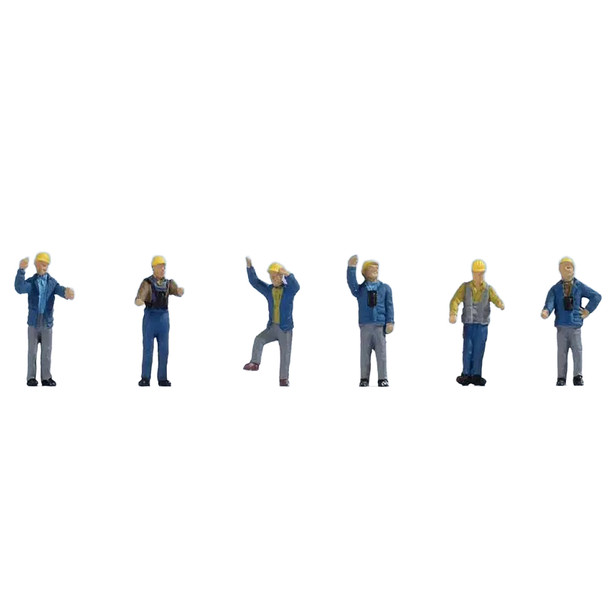 Walthers 949-6046 1960s & 70s Yard Crewmen Figures (6) HO Scale