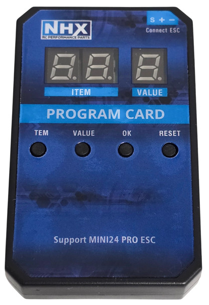 NHX RC LED Programming Card for Torque Mini 24 Pro ESC