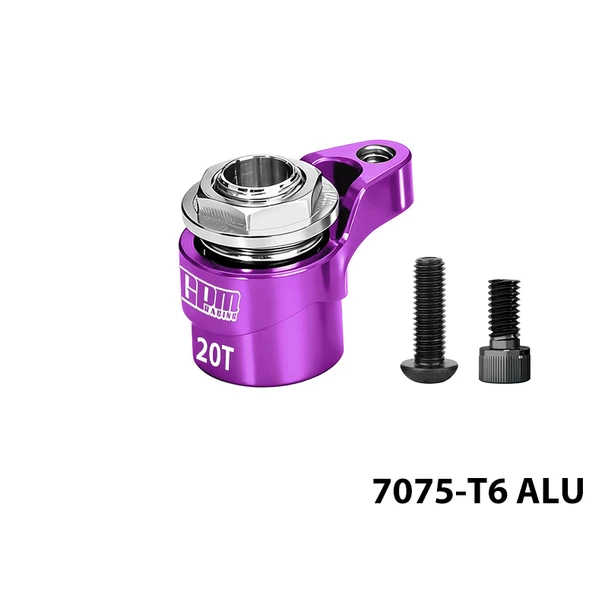 GPM Aluminum 20T Servo Saver Purple for 1/16 Mini Kraton/Mojave/Granite/Typhon Grom