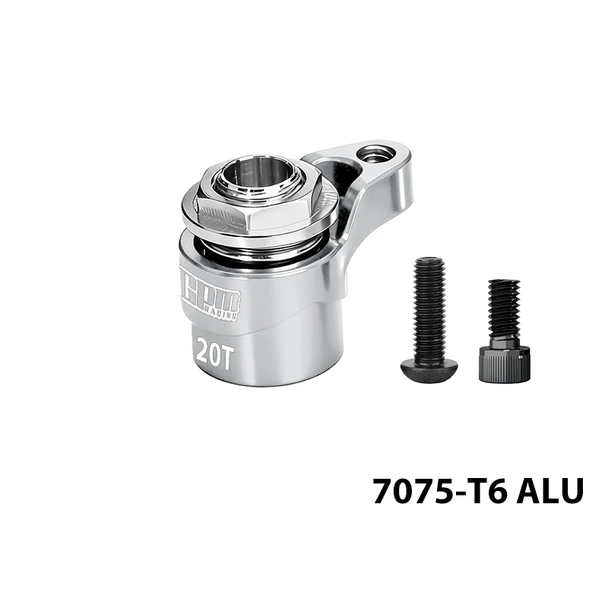 GPM Aluminum 20T Servo Saver Silver for 1/16 Mini Kraton/Mojave/Granite/Typhon Grom