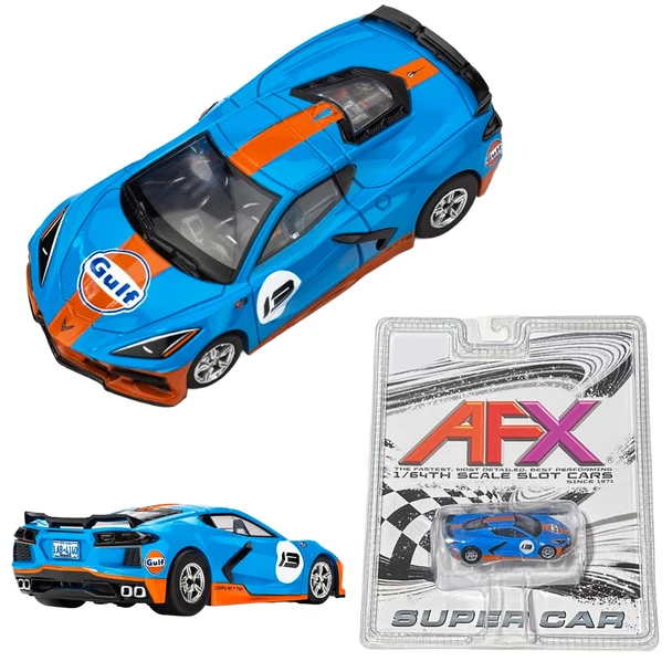 AFX 22108 Mega-G+ Corvette C8 Gulf 2022 HO Slot Car