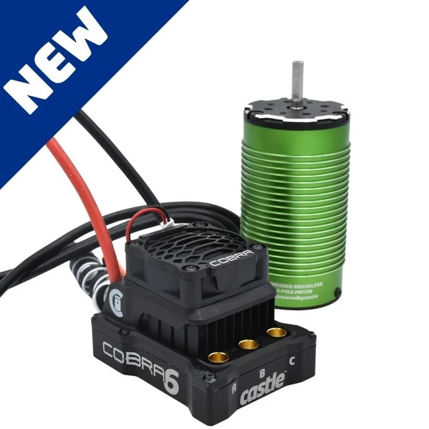 Castle Creations 1/6 Cobra 6 33.6V ESC w/ 1717-1260KV Sensored Motor 010-0184-03