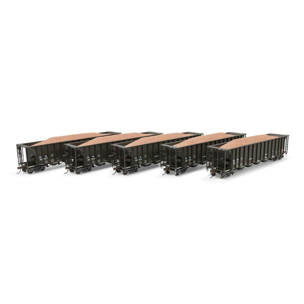 Athearn ATH98500 RTR 5-Bay Rapid Discharge Hopper CBNS (5) HO Scale