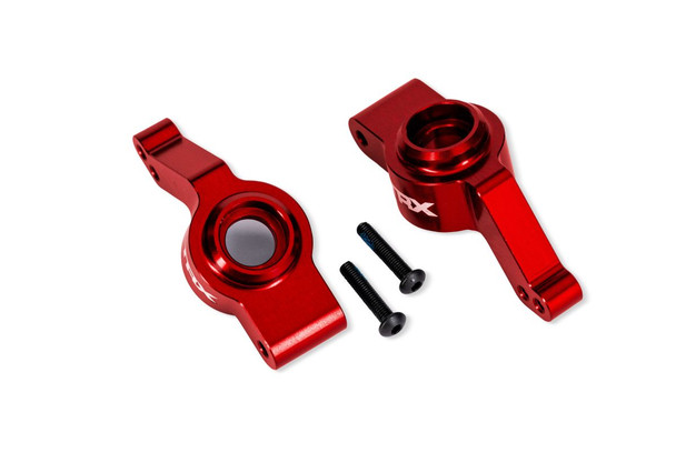Traxxas 9065-RED Left & Right Aluminum Stub Axle Carriers for Ford Raptor 4x4