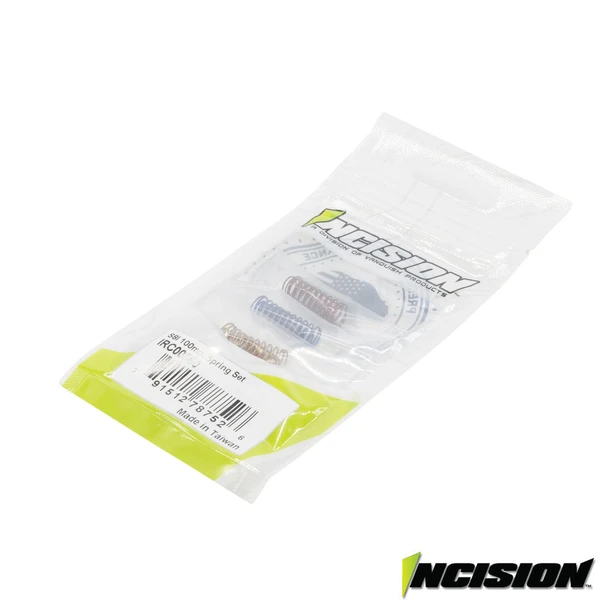 Incision IRC00550 S8I 100mm Spring Set (2ea) Red Soft , Blue Medium, Yellow Firm