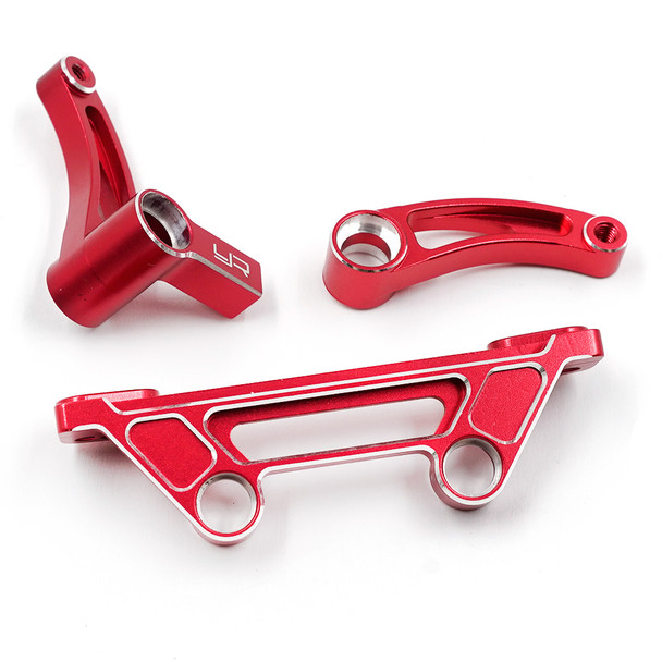 Yeah Racing RDRX-001RD Aluminum Bearing Steering Set Red for Reve D RDX