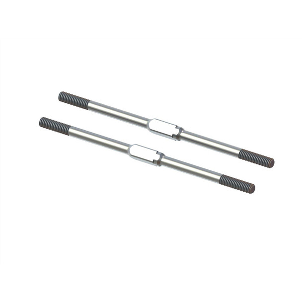 ARRMA ARA340175 Steel Turnbuckle M4x95mm Silver (2) : Kraton / Outcast / Talion