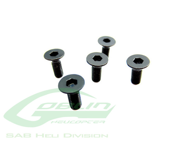 SAB HC351-S Goblin 570 DIN 12.9 Flat Head Socket Cap M4x6