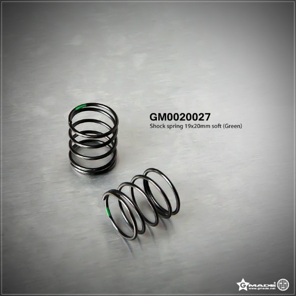 Gmade GM0020027 Shock Spring 19x20mm Soft Green (2)
