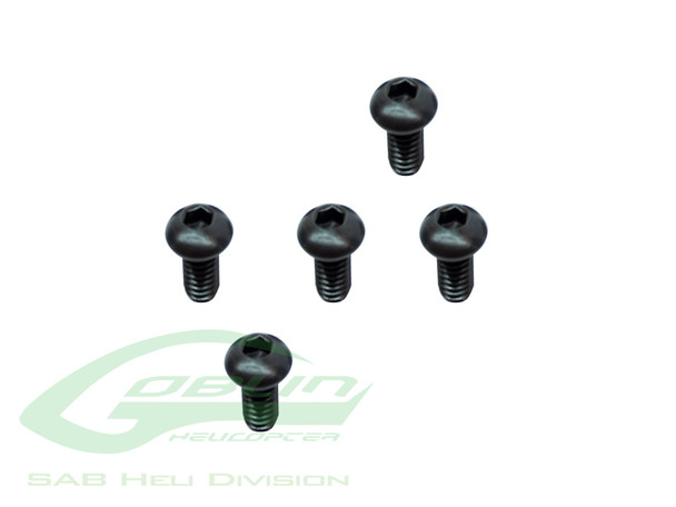 SAB HC001-S Goblin 500/570 DIN 12.9 Button Head Cap M2x4 (5pcs)