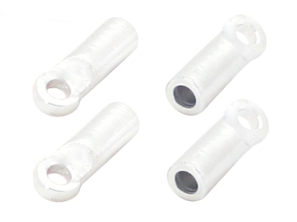 RAKON HELI Blade MCPX CNC Tail Boom Support End Silver