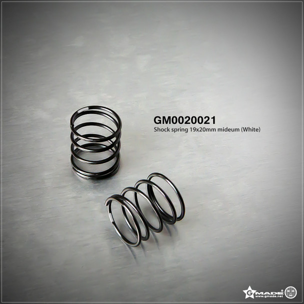 Gmade GM0020021 Shock Spring 19x20mm Mideum White (2)