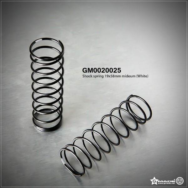 Gmade GM0020025 Shock Spring 19x58mm Mideum White (2)