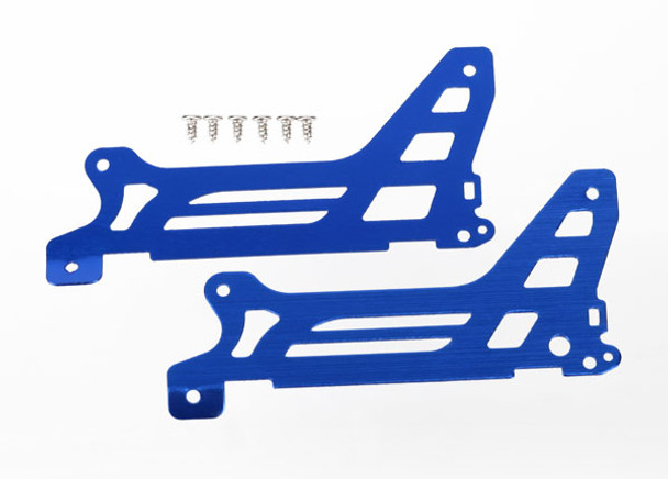 Traxxas 6328 Main Frame / Side Plate / Outer Anodized Aluminum Blue DR-1 (2)