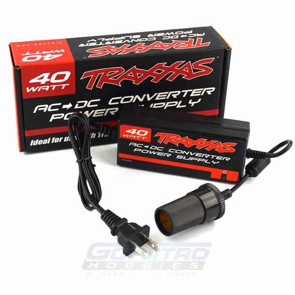 Traxxas 2976 AC to DC Power Supply Adapter for Traxxas 2-4 amp DC Chargers