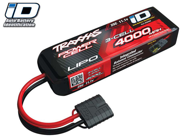 Traxxas 2849X 3S 11.1V 4000mAh 25C LiPo Battery iD Connector