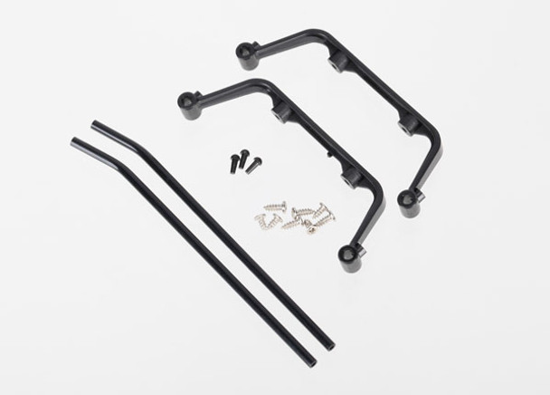 Traxxas 6356 DR-1 Landing Skid Set Black-Anodized/Screws (4)