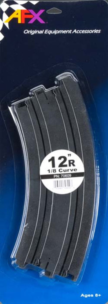 AFX 70609 12" Curved Track 1/8 (2) HO Scale Slot Car