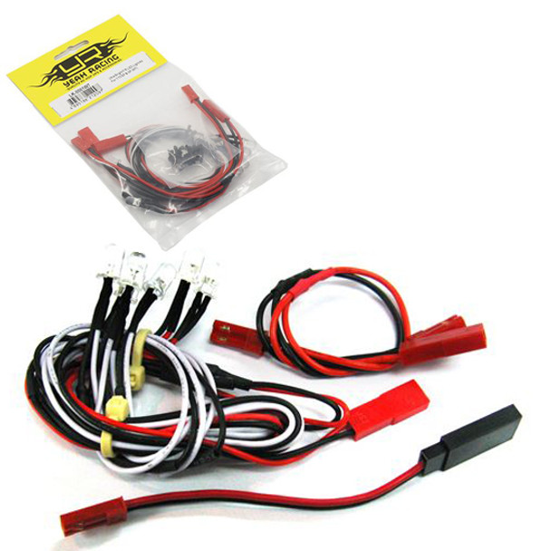 Yeah Racing LK-0001WT Ultra Bright White Front Red Rear LED Kit for 1/10 EP & GP