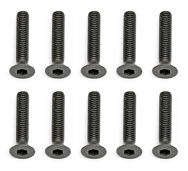 Associated 25204 M3x16mm Flat Head Hex Screws (10) for RC10B5