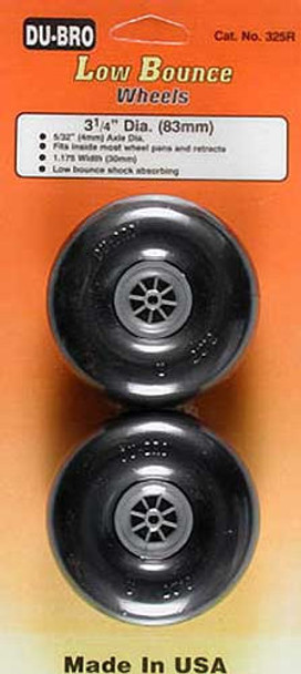 Dubro 325R Low Bounce Smooth Wheels 3-1/4" (2)