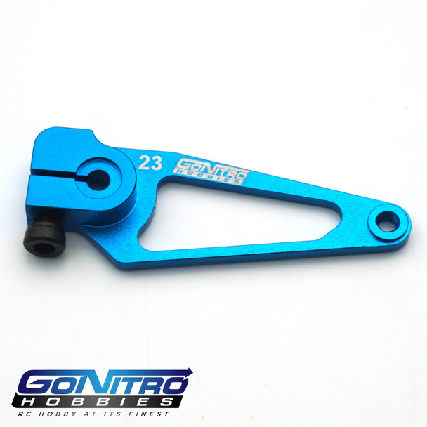 Go Nitro Hobbies 23T Aluminum A Spec Servo Arm Blue JR / Airtronics / KO