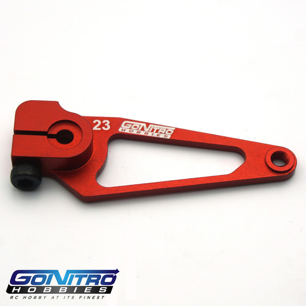 Go Nitro Hobbies 23T Aluminum A Spec Servo Arm Red JR / Airtronics / KO
