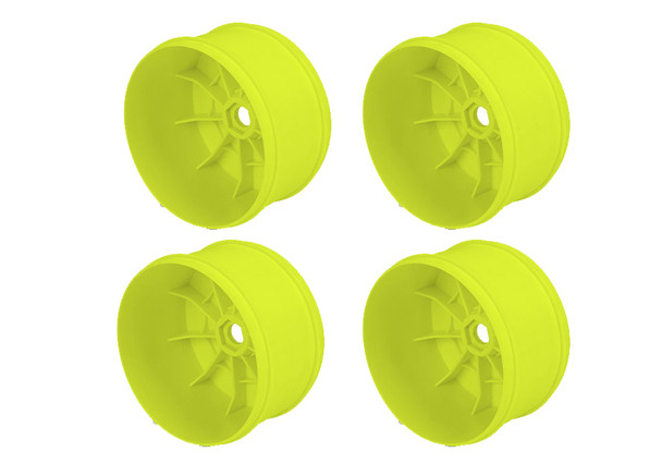 Pro-Line 2800-02 Velocity VTR 4.0" Yellow Front / Rear Zero Offset Wheels (4)