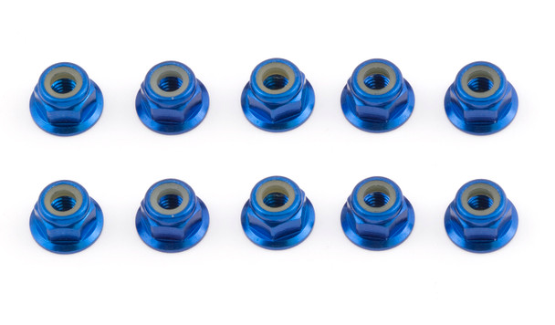 Associated 25391 FT Locknuts, 4 mm Blue